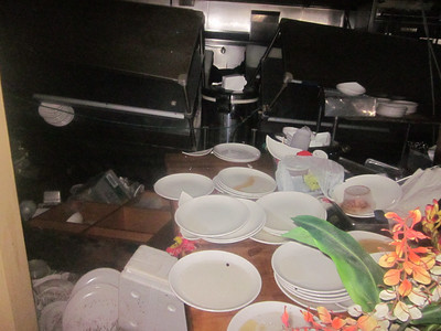 Server Pickup Area After Sand